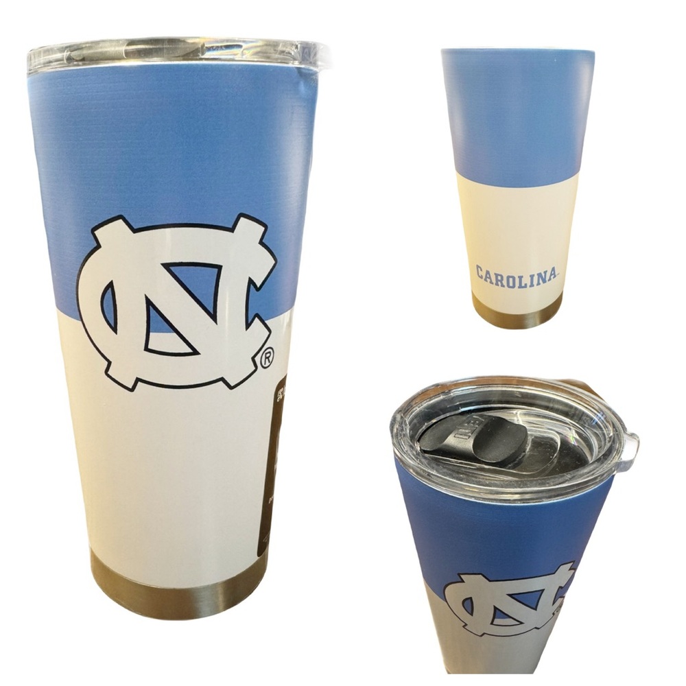 NCAA North Carolina Tar Heels - 20oz Colorblock Stainless Steel Tumbler